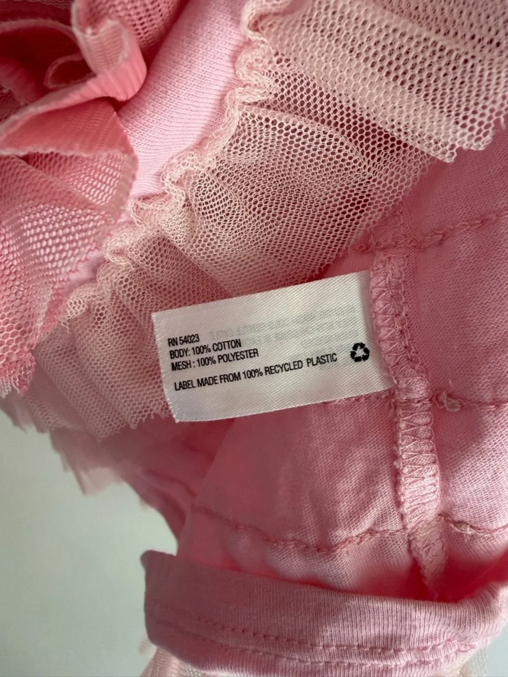 GAP Kids Pink and Red Ombre Tiered Tulle Ruffle Dress Size M